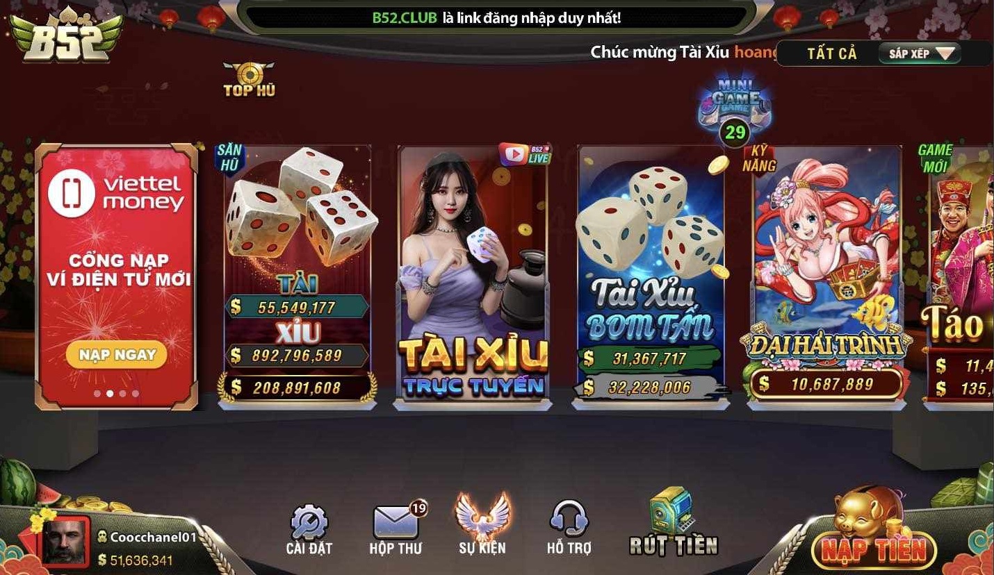 Trải nghiệm chơi game đẳng cấp tại b52 đổi thưởng